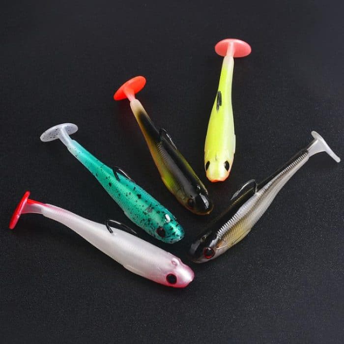5pcs / Set T-Tail Lua False Bait Single Hook Full Swimming Submerged Imitation Soft Lure, PROBEROS DW6092N6A, PROBEROS DW6092N12A, PROBEROS DW6092N6B, PROBEROS DW6092N12B – Bild 9
