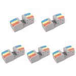 5pcs 3 In 3 Out Terminal Block Push-type Junction Box, KV232 3 In 3 Out