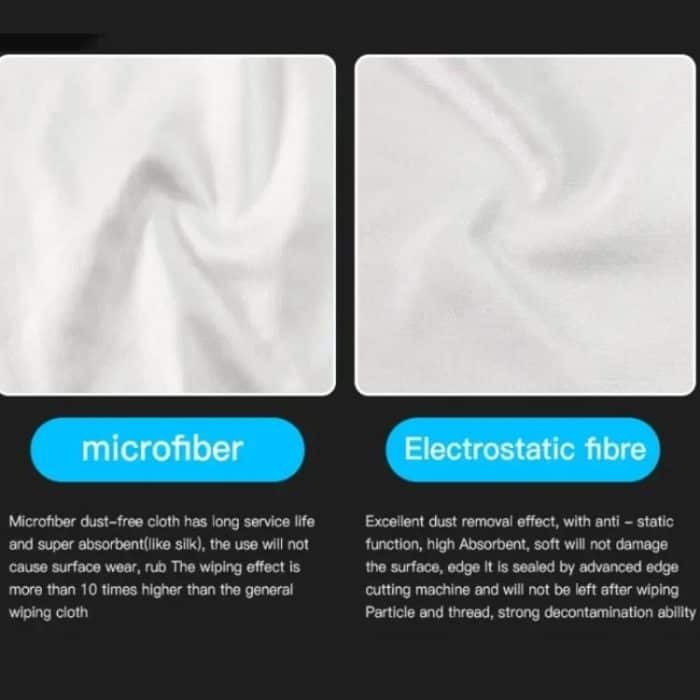 Cell Phone Film Repair Anti-Static Dustless Cloth Industrial Wiping Cloths Lint Free Cleaning Cloths, MaAnt 50pcs /Pack Superfine Fiber Dustless Cloth, MaAnt 100pcs /Pack Electrostatic Fiber Dustless Cloth – Bild 2