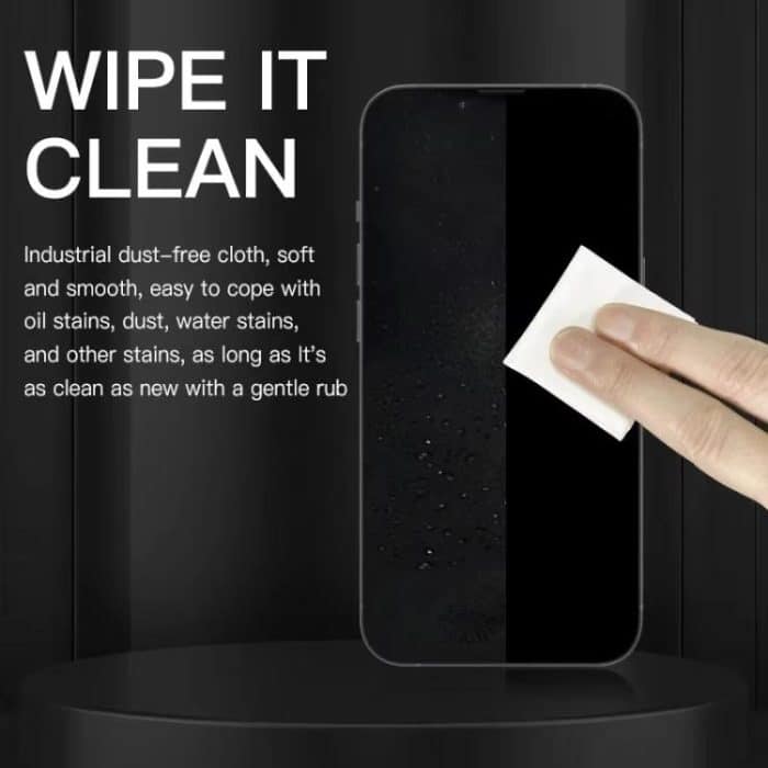 Cell Phone Film Repair Anti-Static Dustless Cloth Industrial Wiping Cloths Lint Free Cleaning Cloths, MaAnt 50pcs /Pack Superfine Fiber Dustless Cloth, MaAnt 100pcs /Pack Electrostatic Fiber Dustless Cloth – Bild 4