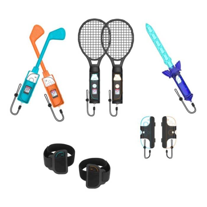 JYS JYS-NS2281 Für Nintendo Switch 2 Sports 9 In 1 Gaming Sports Kit Links Und Rechts Griff Zubehör – Bild 1