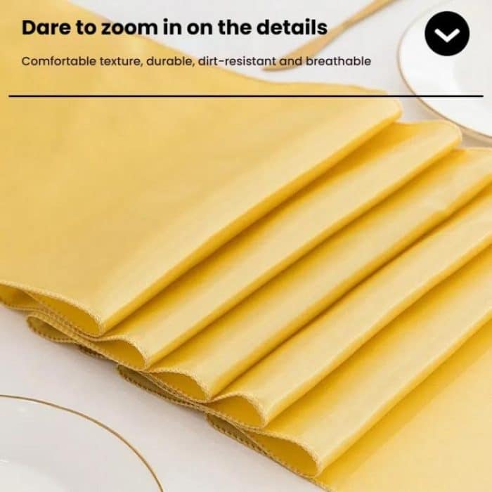 Hotel Wedding Tablecloth Decorative Polyester Sateen Coffee Table Runner Sateen Desk Flag, 29x275cm – Bild 4