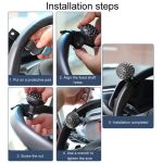 Car Steering Wheel Booster Non-Slip One-Handed Turning Assistant Ball, Mahogany-Massage Model, Black-Massage Model, Carbon Fiber Pattern-Massage Model – Bild 8