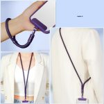 Adjustable Phone Lanyard With Self-Locking 360-Degree Rotatable Anti-Tangle Design & TPU Clip, Neck Black, Neck Orange, Neck Green, Crossbody Black, Crossbody Orange, Crossbody Green – Bild 2