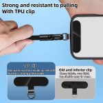 Adjustable Phone Lanyard With Self-Locking 360-Degree Rotatable Anti-Tangle Design & TPU Clip, Neck Black, Neck Orange, Neck Green, Crossbody Black, Crossbody Orange, Crossbody Green – Bild 4