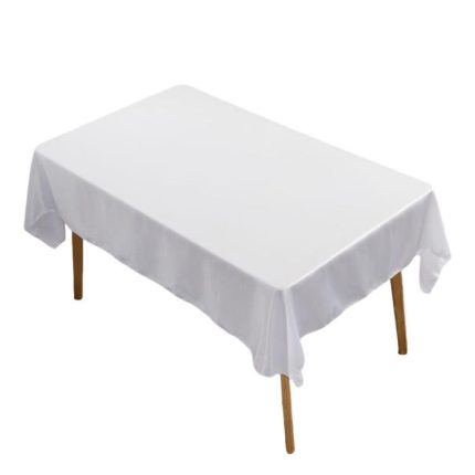 Solid Color Rectangle Glossy Table Cloth For Hotel Banquet Wedding Decoration Satin Tablecloths, 150x150cm, 145x200cm, 147x259cm, 150x300cm