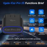 Vgate 3m bps Sleep Wireless Wake-up Diagnostic Instrument, Bluetooth 5.3 – Bild 3