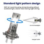 2pcs Integrated Direct-Plug Mini LED Headlight For Cars – Bild 3