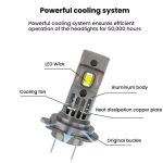 2pcs Integrated Direct-Plug Mini LED Headlight For Cars – Bild 4