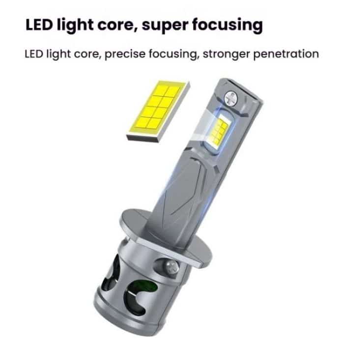 2pcs Direct Plug Mini LED Car Headlight Bulb With Fan Cooling – Bild 4