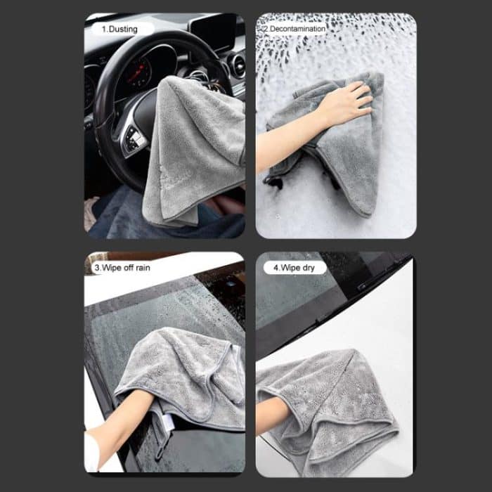 SUITU ST-9009 Double-Sided Fleece Thickened Water Absorbent Quick Drying Car Wash Towel, 30 x 30cm, 30 x 60cm, 50 x 50cm, 60 x 160cm, 60 x 180cm – Bild 8