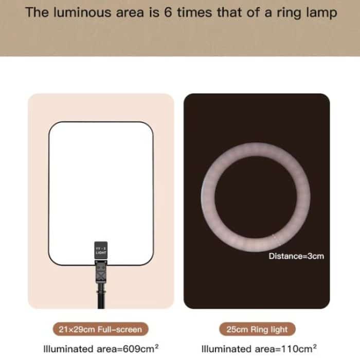 1.7m 14-Inch Suitcase Integrated Design Fill Light Foldable 3500-6000K Full-Screen Live Photography  Video Light, YY-3 – Bild 8