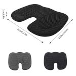 Car Gel Cooling Breathable Chair Cushion, 33.5x44x1cm – Bild 2