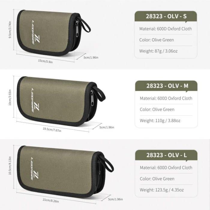 Fly Sequins Lure Pouch EVA Hook Storage Bag, LEO 28323 Small, LEO 28323 Medium, LEO 28323 Large – Bild 3