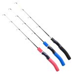 LEO 28307 58cm Curved Handle Flat Tip Ice Fishing Rods Knuckle Solid Fishing Rods – Bild 2