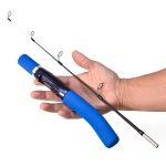 LEO 28307 58cm Curved Handle Flat Tip Ice Fishing Rods Knuckle Solid Fishing Rods – Bild 3