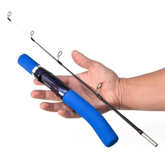 LEO 28307 58cm Curved Handle Flat Tip Ice Fishing Rods Knuckle Solid Fishing Rods – Bild 3
