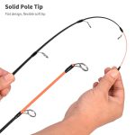 LEO 28307 58cm Curved Handle Flat Tip Ice Fishing Rods Knuckle Solid Fishing Rods – Bild 4