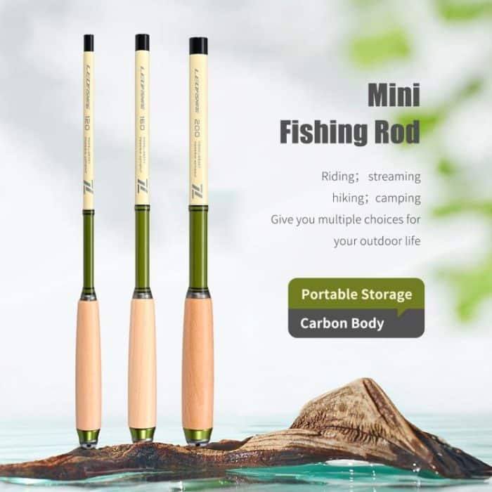 Wooden Handle Mini Tiny Object Rod Pocket Portable Small Fishing Rod, LEO 28327 1.2M, LEO 28327 1.6M, LEO 28327 2.0M – Bild 4