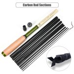 Wooden Handle Mini Tiny Object Rod Pocket Portable Small Fishing Rod, LEO 28327 1.2M, LEO 28327 1.6M, LEO 28327 2.0M – Bild 7