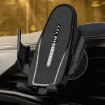 Carbon Fiber Clip-on Gravity Air Outlet Car Phone Holder, Black Hawkbill Clip, Black Straight Clip, Black Hook Clip – Bild 2