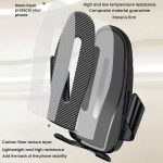 Carbon Fiber Clip-on Gravity Air Outlet Car Phone Holder, Black Hawkbill Clip, Black Straight Clip, Black Hook Clip – Bild 3