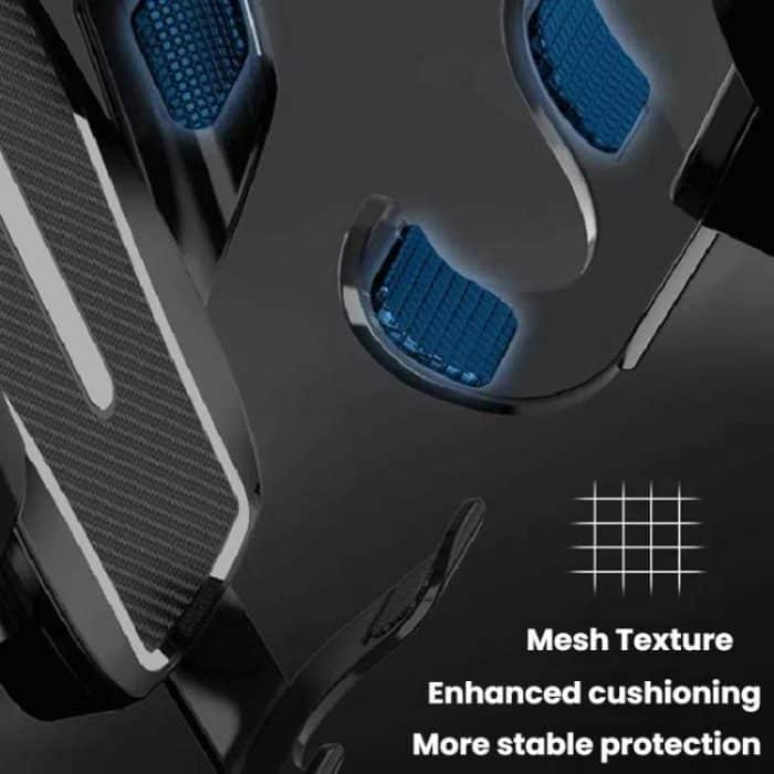 Carbon Fiber Clip-on Gravity Air Outlet Car Phone Holder, Black Hawkbill Clip, Black Straight Clip, Black Hook Clip – Bild 4