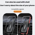 Carbon Fiber Clip-on Gravity Air Outlet Car Phone Holder, Black Hawkbill Clip, Black Straight Clip, Black Hook Clip – Bild 7