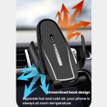 Carbon Fiber Clip-on Gravity Air Outlet Car Phone Holder, Black Hawkbill Clip, Black Straight Clip, Black Hook Clip – Bild 8