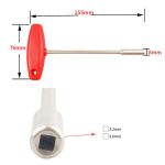 Hidden Spoke T-shaped Wrench Bicycle Tool Socket, 3.2mm Square Hole, 3.6mm Square Hole – Bild 2