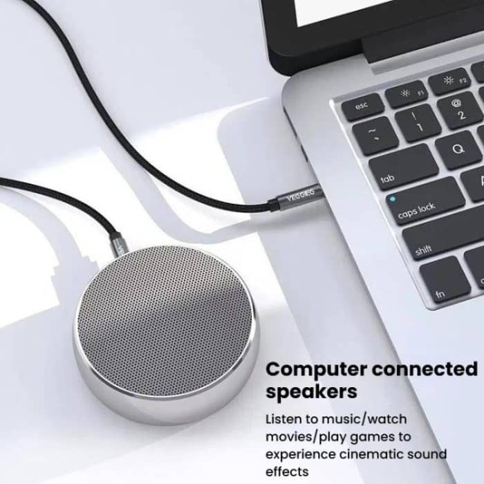 VegGieg Aux Car Audio Cable 3.5mm Male To Male Connection Cable For Phone Computer Stereo Amplifier Earphone, 1m, 2m, 3m, 5m – Bild 6