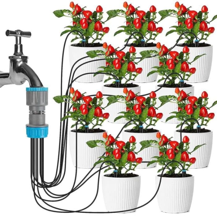 10 Heads Lazy Watering Drip Kit Gardening Home Potting Waterer, 1.6m – Bild 2