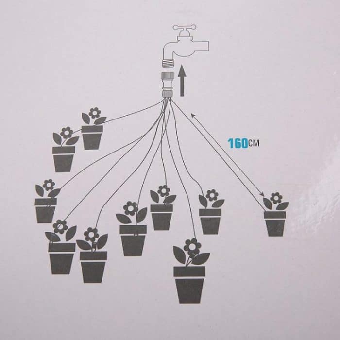 10 Heads Lazy Watering Drip Kit Gardening Home Potting Waterer, 1.6m – Bild 8