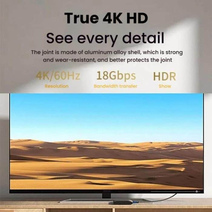 VegGieg V2.0 4K60Hz TV Set-Top Box Computer Monitor Projection HDMI Video Connection Cable, 1.5m, 2m, 3m, 5m – Bild 8
