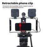 Smartphone Video Rig Kit with LED Fill Light & Microphone All-in-One Mobile Live Streaming, AY-49X – Bild 3