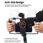 Smartphone Video Rig Kit with LED Fill Light & Microphone All-in-One Mobile Live Streaming, AY-49X – Bild 4