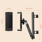 Telescopic Car Rear Pillow Phone Tablet Holder 2-Section Folding Headrest Bracket, 2-Section Plastic, 2-Section Iron – Bild 7