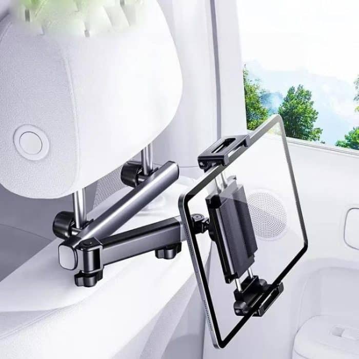 Telescopic Car Rear Pillow Phone Tablet Holder 2-section Folding Headrest Bracket, 2-Section Upgrade – Bild 2
