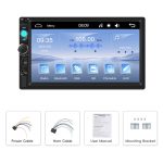 7 Zoll verdrahtetes Carplay Dual Butt MP5-Player Bluetooth Big Screen Car Center Control, Standard, Standard+12 Light Camera – Bild 14