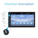 7 Zoll verdrahtetes Carplay Dual Butt MP5-Player Bluetooth Big Screen Car Center Control, Standard, Standard+12 Light Camera – Bild 2
