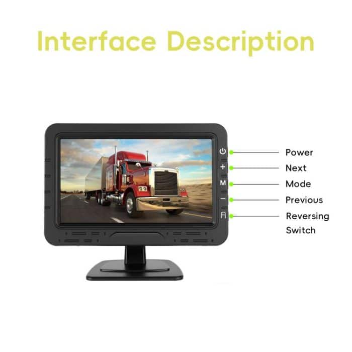 4.3 Inch Reversing Display Digital Wired HD 1 To 1 Set, North America, Europe – Bild 9