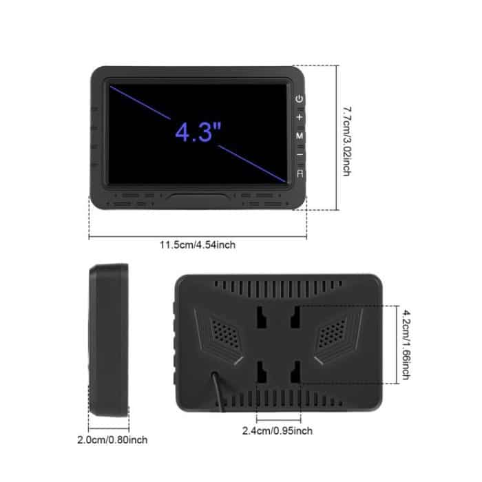 4.3 Inch Reversing Display Digital Wired HD 1 To 1 Set, North America, Europe – Bild 10