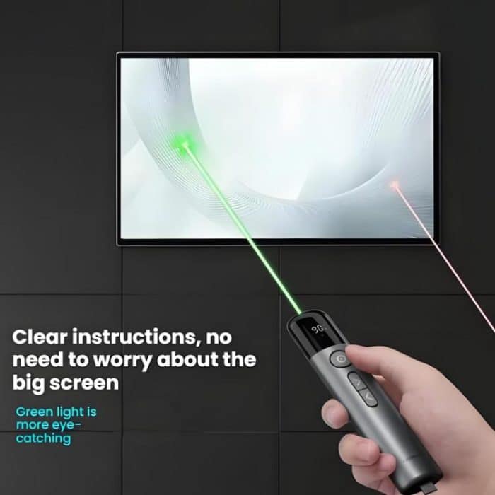ASiNG A17 Pro Dual Mode Kabelloser Laser-Präsentationspointer – USB/Bluetooth Wiederaufladbar Einstellbare Helligkeit – Bild 3