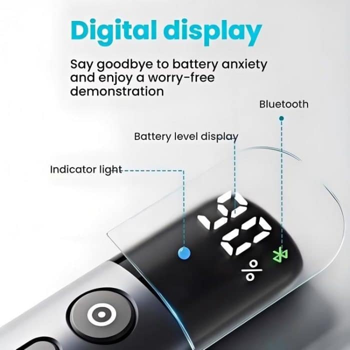 ASiNG A17 Pro Dual Mode Kabelloser Laser-Präsentationspointer – USB/Bluetooth Wiederaufladbar Einstellbare Helligkeit – Bild 6