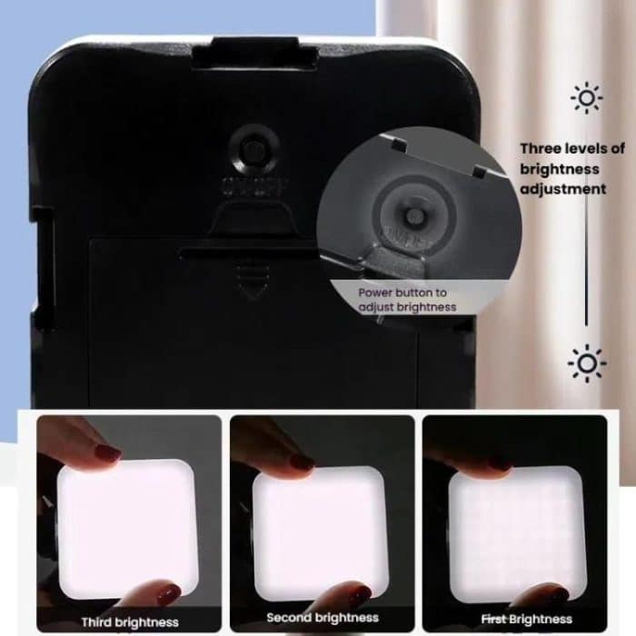 Smartphone-Käfigstabilisator mit Mikrofon und LED-Fülllicht – Anti-Shake-Hand-Gimbal für Vlogging – Bild 6