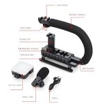 U-förmiger Griffständer mit Taschen-Fülllicht und Mikrofon mit Geräuschunterdrückung – All-in-One-Live-Streaming-Kit – Bild 4