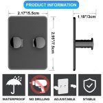 3pcs /Pack Wall-Mounted No-Drill Shaver Organizer Manual/Safety Razor Hook – Bild 7