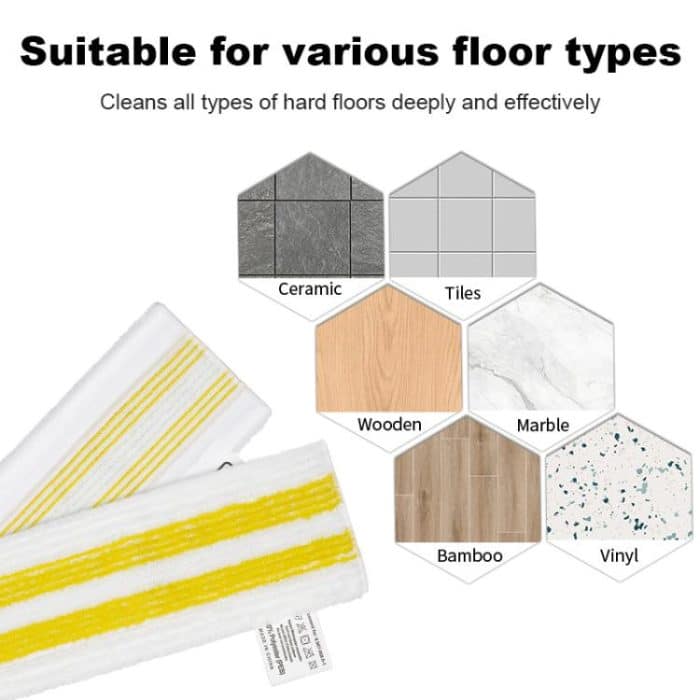 For Karcher Easyfix SC1 SC2 SC3 SC4 SC5 SV7 Steam Mop Replacement, 3pcs /Pack  Flat Mop Attachments, 3pcs /Pack Mop Pads – Bild 5