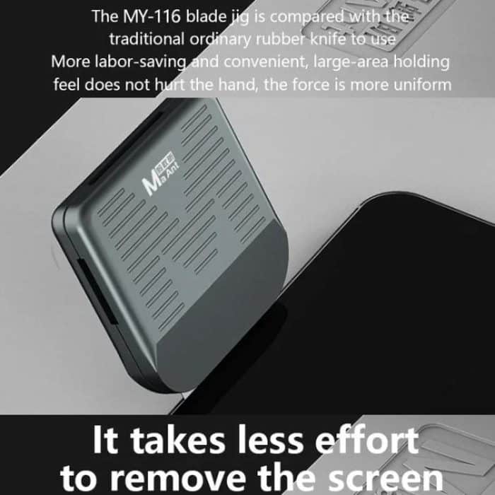 MaAnt MY-116 Magnetic Double-sided Blade Fixed Fixture Cell Phone Repair Removal Screen Shoveling Degumming Knife, MY-116 – Bild 6
