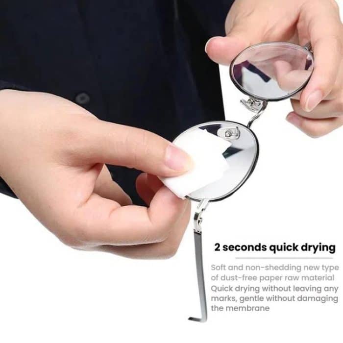 JRC F502 100 Stück/Box Reinigungsgläser Papier Handy-Bildschirmreinigung Tragbares Alkohol-Kit – Bild 5